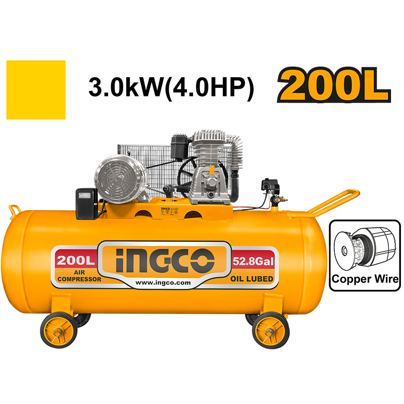 AC402001 - Kompresor Monofaze me rrip 200 Lt, 3.0 Kw / 4 HP)