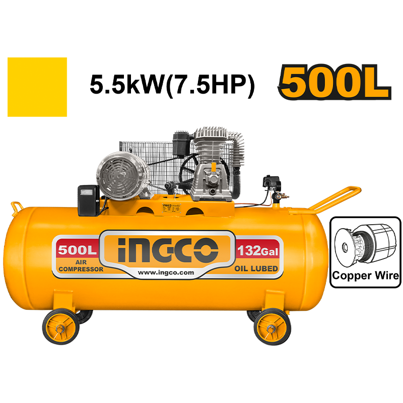 AC755001 - Kompresor trefazor me rrip 500 Lt, 5.5Kw / 7.5 HP)