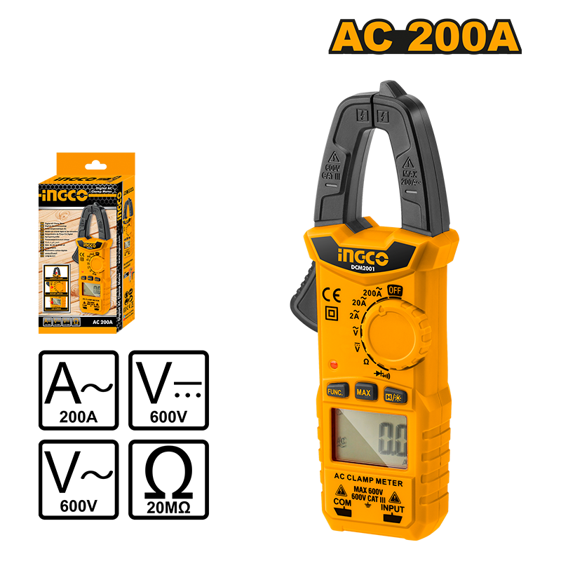 DCM2001 - PINCE TESTER 200A INGCO