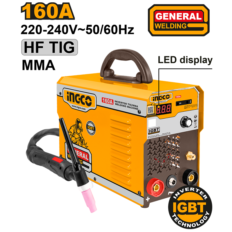 ING-TIG1601 - Saldatrice inverter TIG MMA 160/140 A
