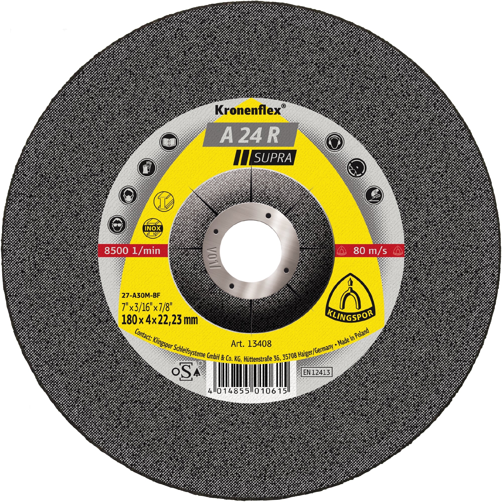 13403 - Gure Axhustimi per metal Ø 150x6.0 mm