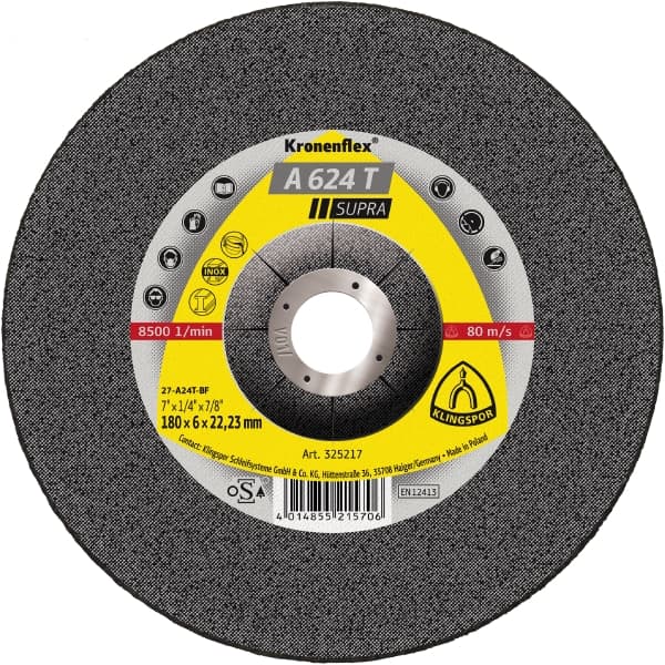 325217 - Gure Axhustimi Supra Inoksi A624T 180x6.0x22,23mm