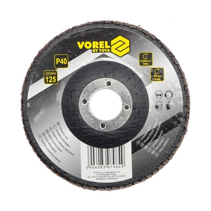 07986 - Disk me leter zmerile P80 125MM
