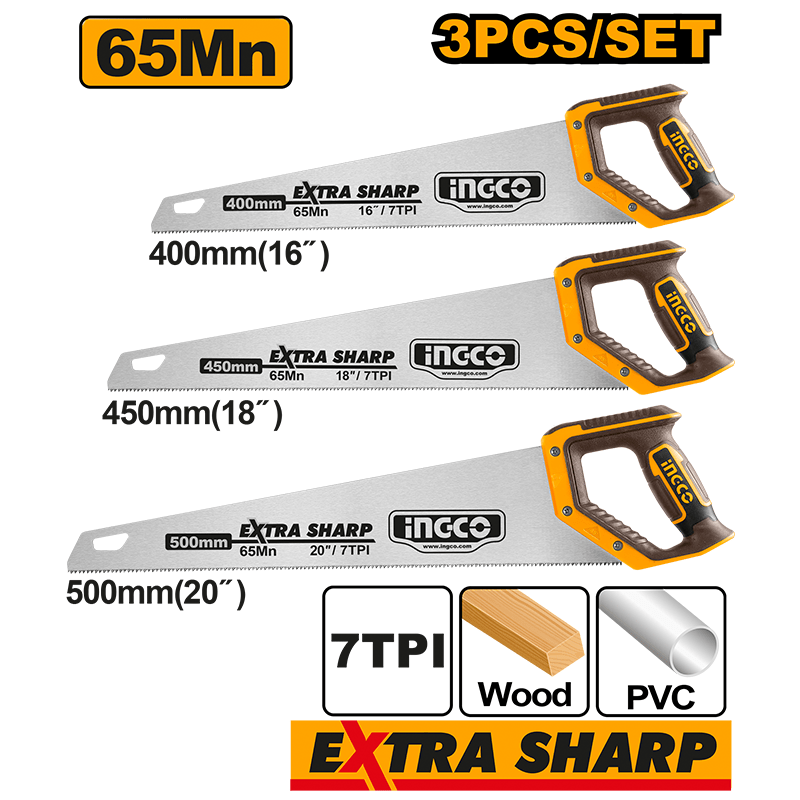 COS23093 - Set me 3 Sharra Dore per dru 16"/400mm, 18"/450mm, 20"/500mm