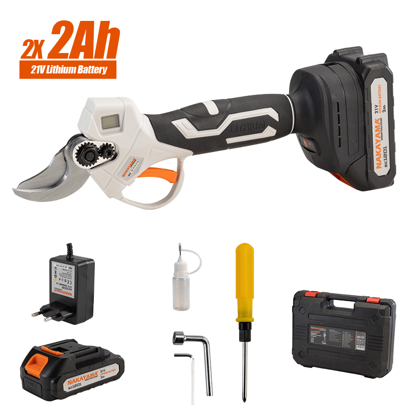 Gershere krastije me 2 bateri 21V, 2x2.0Ah, 22-28mm pa karboncina, me aksesore