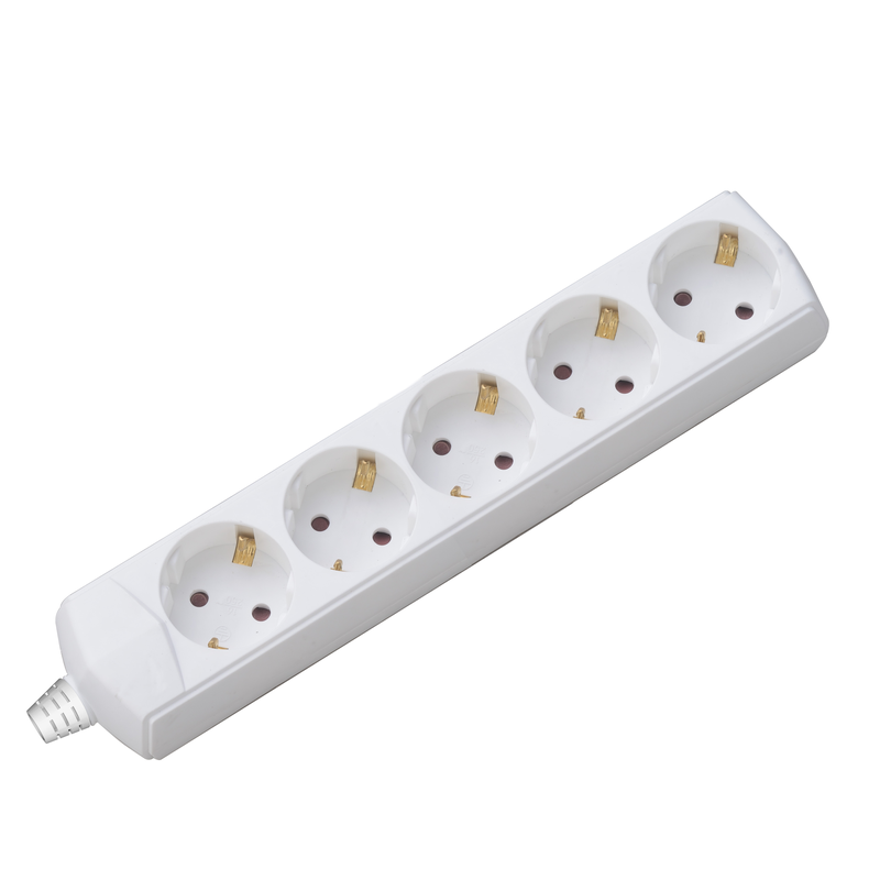 Zgjatues 2m me 5 priza 3x1.5mm e bardhe - 601101