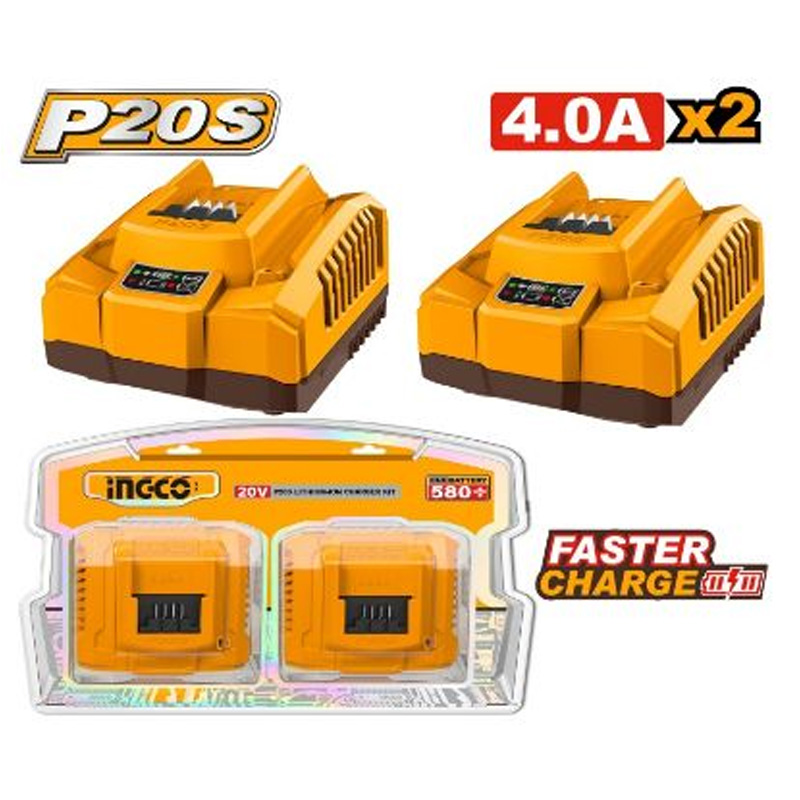 Set me 2 Karikues te shpejte 20V/4.0 A- COSLI250388