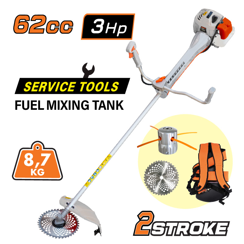 PB6310 - Motokose me benzine 62CC 3HP me sistem antivibrimi