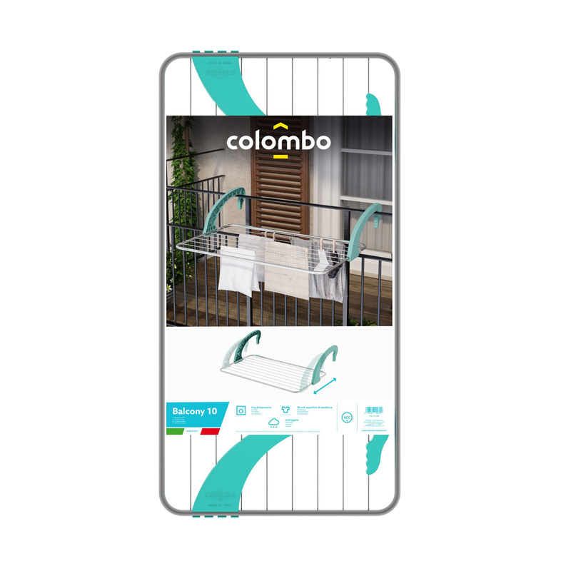 Nderese rrobash per ballkon “Balcony 10” 110x25x55 cm, 10m tel – ST188 thumbnail 2